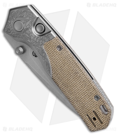 Vosteed Psyop 299 Top Liner Lock Knife Ti/Natural Norplex UltreX Micarta (3" SW)