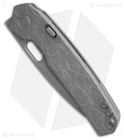 Vosteed Psyop Top Liner Lock Knife Dim Gray Ti (3.3" SW/Acid Etched Elmax)