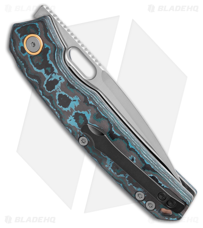Vosteed Psyop Top Liner Lock Knife Arctic Storm Fatcarbon (3.32" Satin)