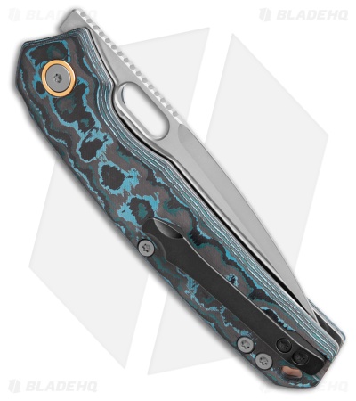 Vosteed Psyop Top Liner Lock Knife Arctic Storm Fatcarbon (3.32" Satin)