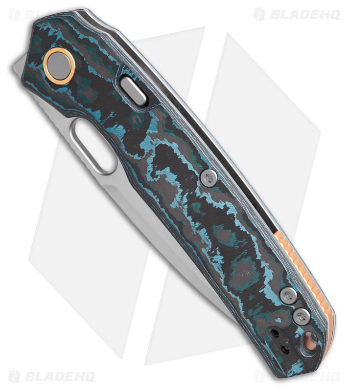 Vosteed Psyop Top Liner Lock Knife Arctic Storm Fatcarbon (3.32" Satin)