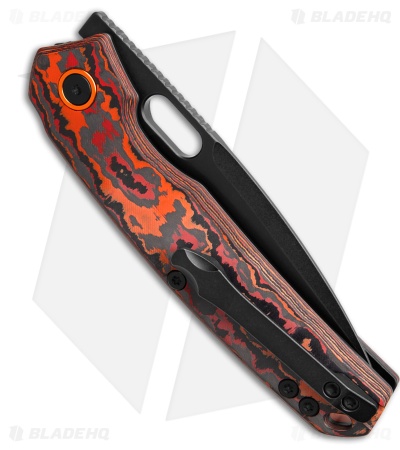 Vosteed Psyop Top Linerlock Lock Knife Mars Valley Fat Carbon (3.3" Black SW)