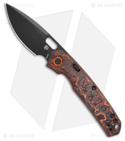 Vosteed Psyop Top Linerlock Lock Knife Mars Valley Fat Carbon (3.3" Black SW)