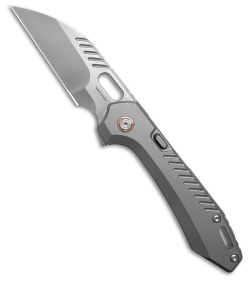 Vosteed RSKAOS Wharncliffe Top Liner Lock Knife Titanium (3.5" Satin M390)