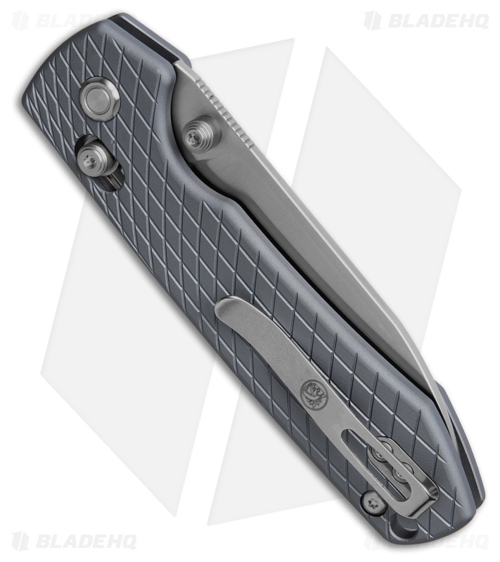 Vosteed Raccoon Crossbar Lock Knife Gray Aluminum (3.25" Satin) A0537