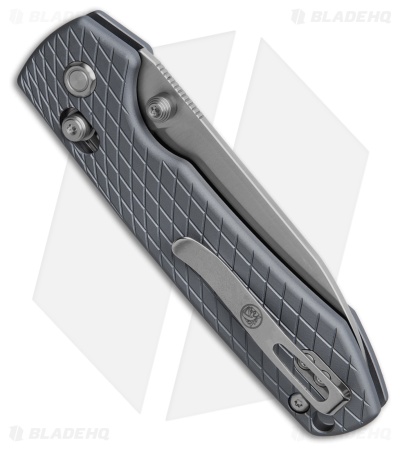Vosteed Raccoon Crossbar Lock Knife Gray Aluminum (3.25" Satin) A0537