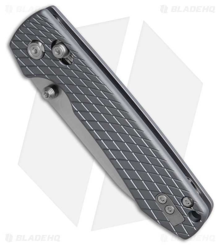 Vosteed Raccoon Crossbar Lock Knife Gray Aluminum (3.25" Satin) A0537