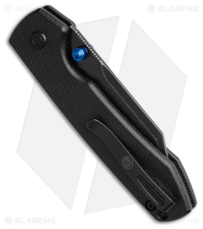Vosteed Raccoon Top Liner Lock Knife Black Micarta (3.4" Black Stonewash)