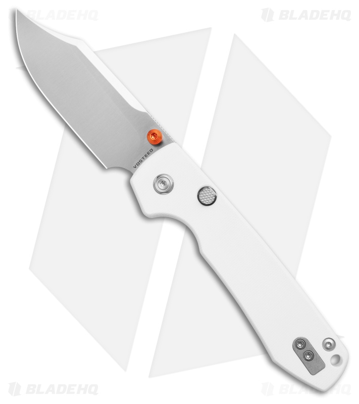 Vosteed Raccoon White G-10 Clip Point Satin 14C28N Vosteed Raccoon White G-10 Clip Point Satin 14C28N