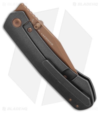 Vosteed Vallhund Frame Lock Knife Black Titanium (3" Copper Dune S35VN)