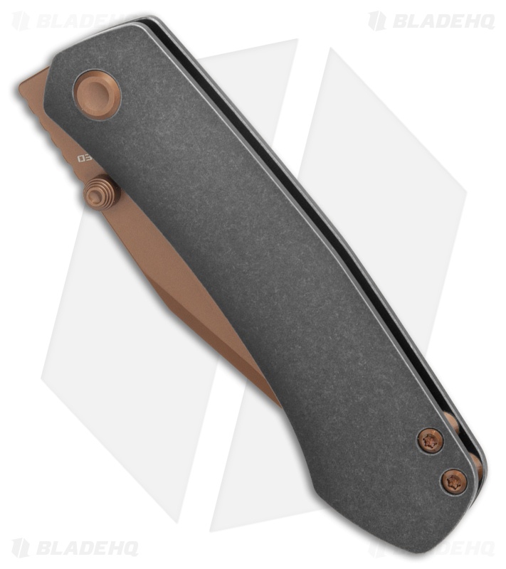 Vosteed Vallhund Knife Black Titanium Copper Dune