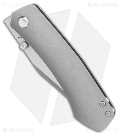 Vosteed Vallhund Frame Lock Knife Stonewash Titanium (3" Stonewash S35VN)