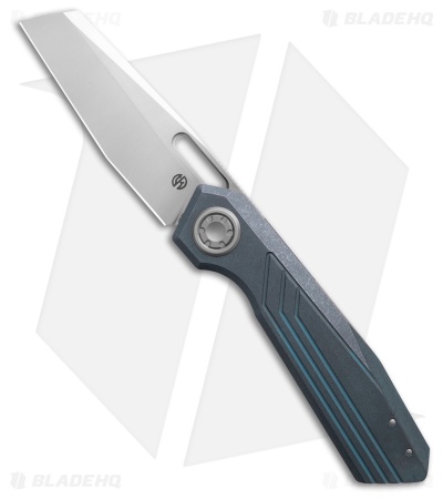 Vosteed Xeno Vanchor Lock Knife Blue Titanium (3.2" Satin)