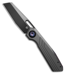 Vosteed Xeno Vanchor Lock Knife Gray Titanium + Timascus Accents (3.2" DLC)