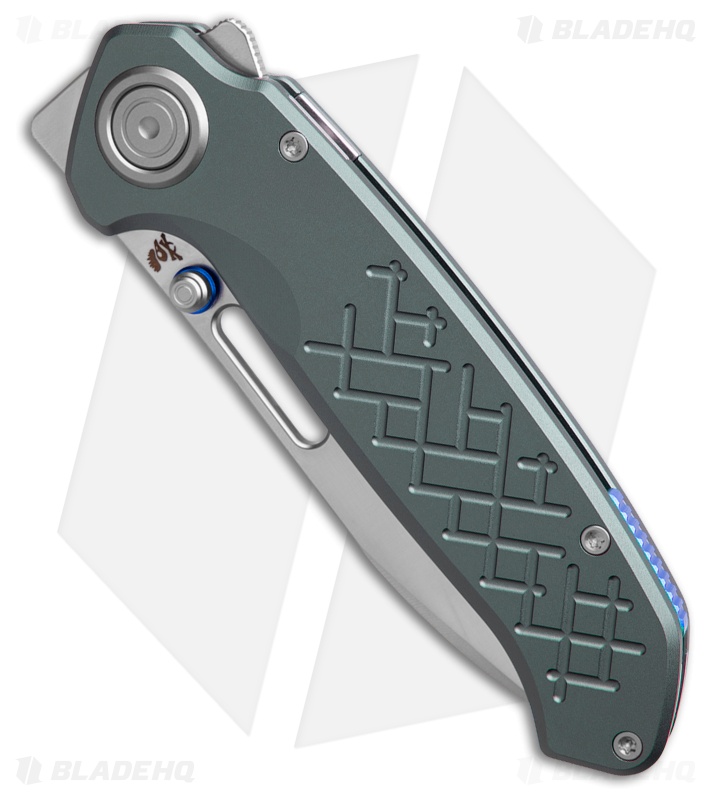 Vosteed Zander Vanchor Lock Knife Gray Aluminum (3.4" Satin S35VN)*DISCOUNT*