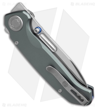 Vosteed Zander Vanchor Lock Knife Gray Aluminum (3.4" Satin S35VN)*DISCOUNT*