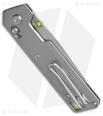 Vosteed Parallel Crossbar Lock Knife Gray Titanium (3" Satin) A3503