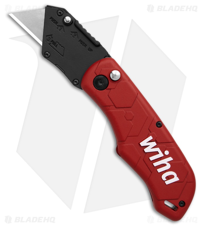Wiha FlipLoc Utility Knife Red Die-Cast - 43045