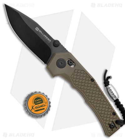 Willumsen Copenhagen Zero7 Cross Bar Knife OD Green GFN (3.5" Black)