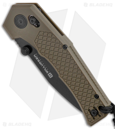 Willumsen Copenhagen Zero7 Cross Bar Knife OD Green GFN (3.5" Black)