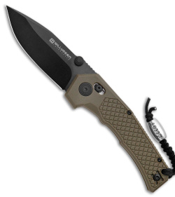 Willumsen Copenhagen Zero7 Cross Bar Knife OD Green GFN (3.5" Black)