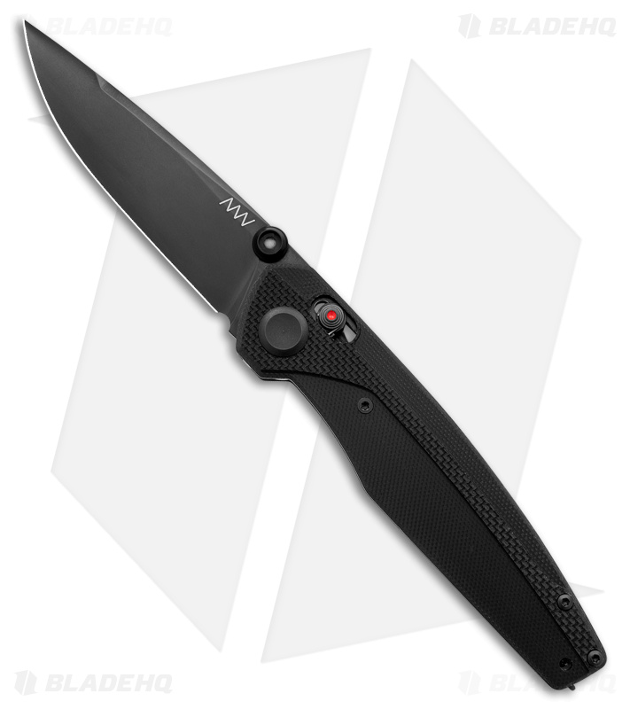 Acta Non Verba Knives A100 MagnaCut A-Lock Knife Black FRN (3.5" Black DLC)