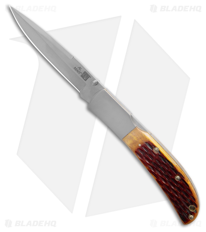 Al Mar Classic Collection Knife Honey Jigged Bone (4" Satin)