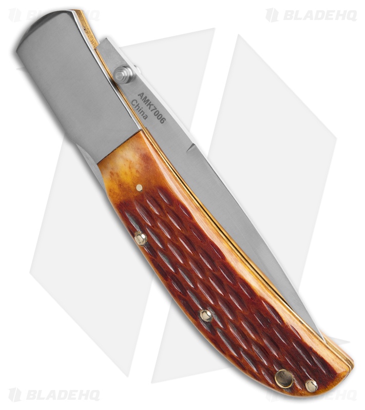 Al Mar Classic Collection Knife Honey Jigged Bone (4" Satin)