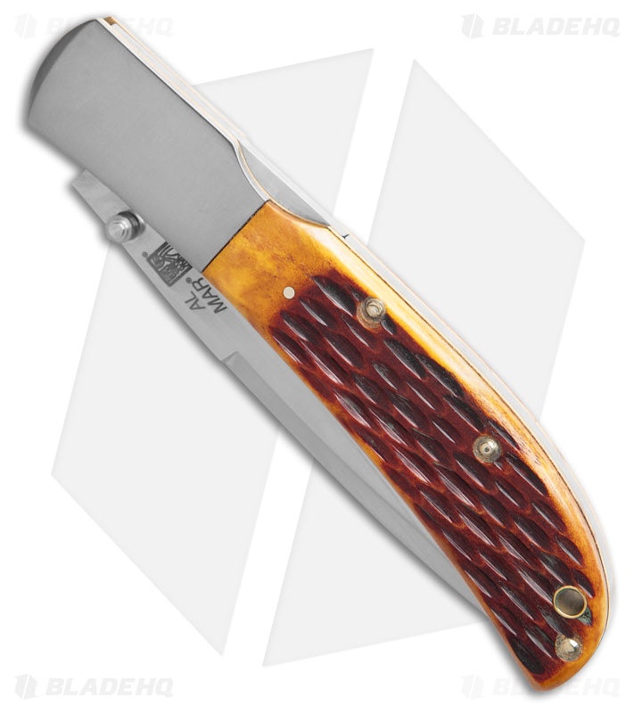 Al Mar Classic Collection Knife Honey Jigged Bone (4" Satin)
