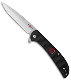 Al Mar Ultralight Eagle Liner Lock Knife Black FRN (4" Satin)