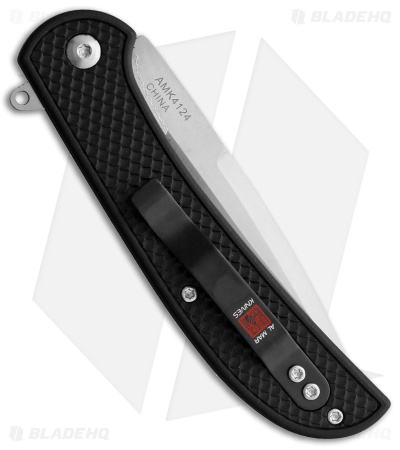 Al Mar Ultralight Falcon Frame Lock Knife Black FRN (3.15" Satin)