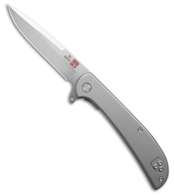 Al Mar Ultralight Falcon Frame Lock Knife Titanium (3.25" Satin)