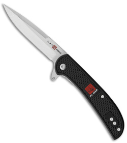 Al Mar Ultralight Hawk Liner Lock Knife Black FRN (2.75" Satin)