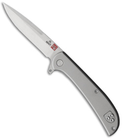 Al Mar Ultralight Hawk Frame Lock Knife Titanium (2.75" Satin)