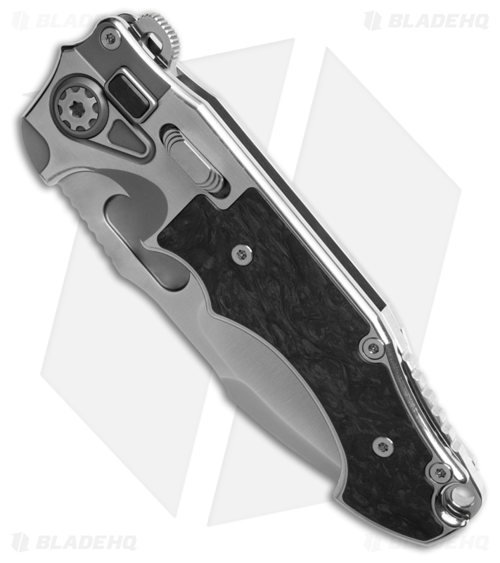 Andre de Villiers Pitboss 3 Knife Marble CF/Ti (4.4" Satin)