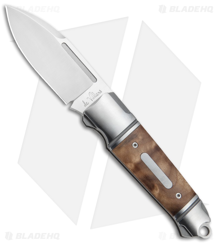 Andre de Villiers Impi Slip Joint Knife Burl Wood (3" Satin) AdV