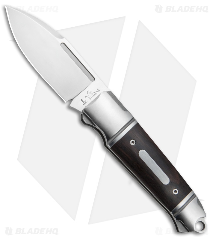 Andre de Villiers Impi Slip Joint Knife Ebony Wood (3" Satin) AdV