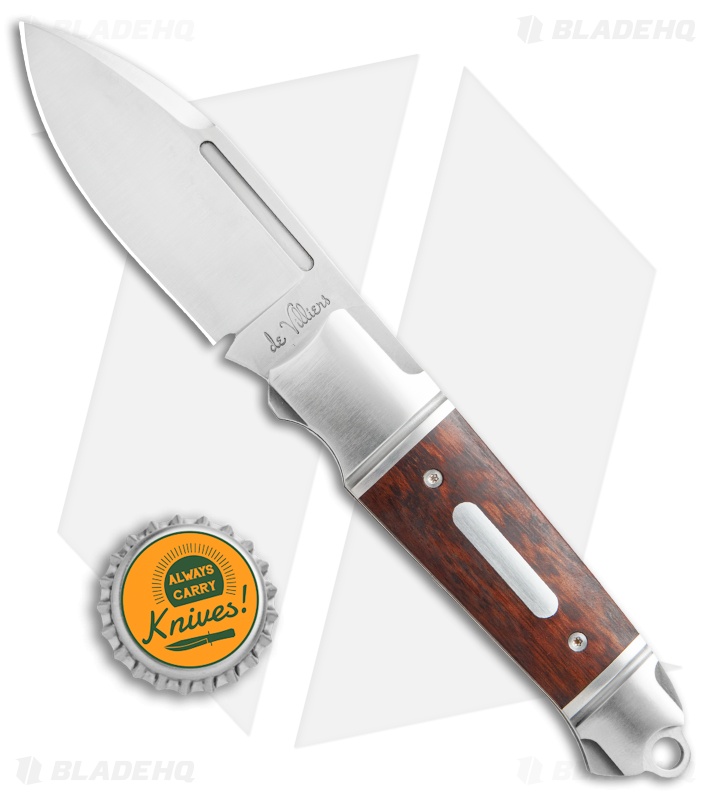 Andre de Villiers Impi Slip Joint Knife Rosewood (3" Satin) AdV