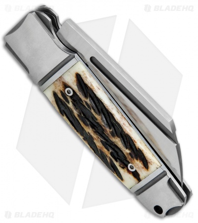 Andre de Villiers Pocket Butcher Slip Joint Knife Burnt Stag (2.9" Satin) AdV