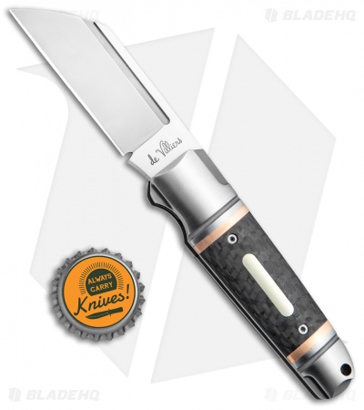 Andre de Villiers Pocket Butcher Slip Joint Knife CF/Copper (2.9" Satin) AdV