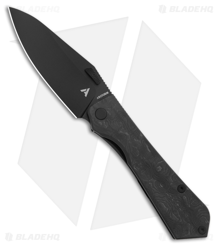 Arcform Theory Frame Lock Knife Black Dunes Fat Carbon/Black Ti (3.5" DLC)