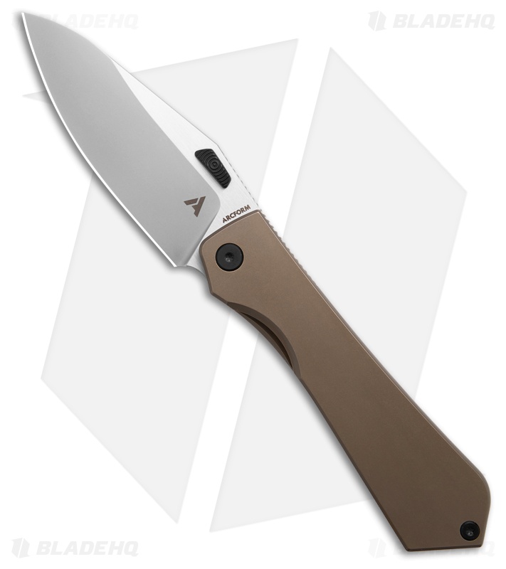 Arcform Theory Frame Lock Knife Bronze Ti Scales and Black Accents (3.5")