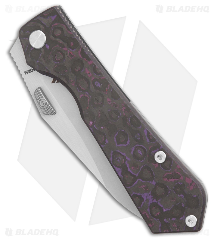 Arcform Theory Knife Purple Haze Fat Carbon/Ti M390 Satin