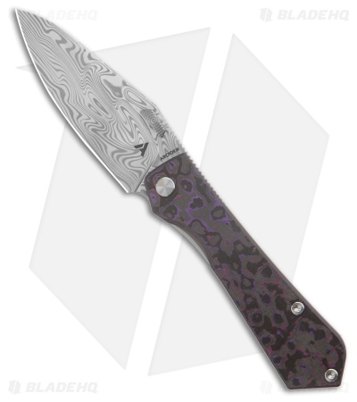 Arcform Theory Knife Purple Haze Fat Carbon/Ti Damasteel