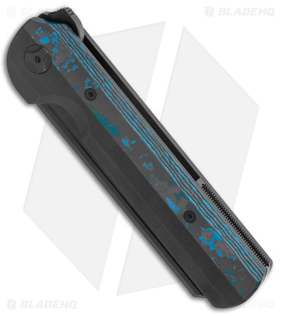 Arcform Slimfoot Frame Lock Knife Blue Fat Carbon (3.5" Black SW) TuffKnives