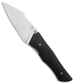 Artisan Cutlery Ahab Liner Lock Knife Black G-10 (3.75" Satin)