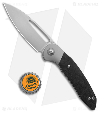 Artisan Cutlery Tylos Folding Knife Black Marble Carbon Fiber (3.25" Stonewash)