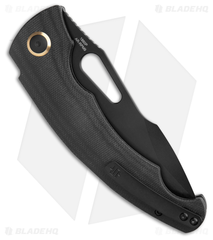 Artisan Cutlery Xcellerator Liner Lock Knife Black Micarta (3.86" Black)