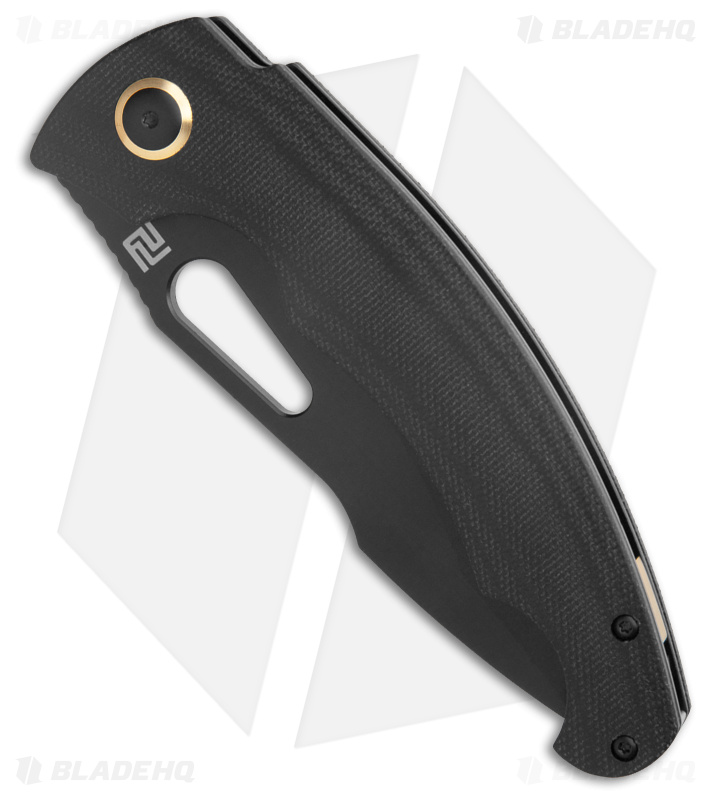 Artisan Cutlery Xcellerator Liner Lock Knife Black Micarta (3.86" Black)