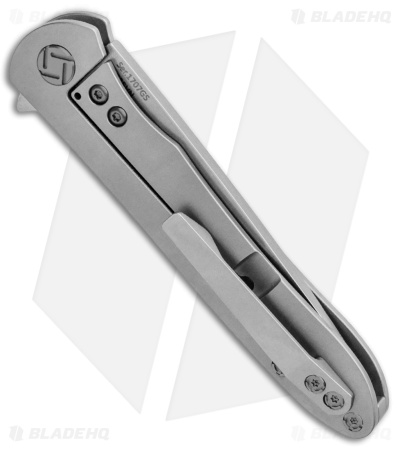 Artisan Cutlery Shark Liner Lock Knife CF/Titanium (3" Stonewash) 1707GS-GY